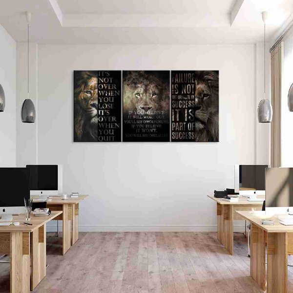 Red Barrel Studio® Inspirational Wall Art Canvas Inspirational Art Wall Decor Quote Decor